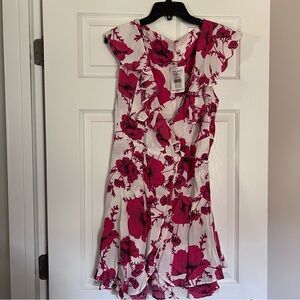 New with tags Free People Red Floral A Line Dress Size L spring summer  dress